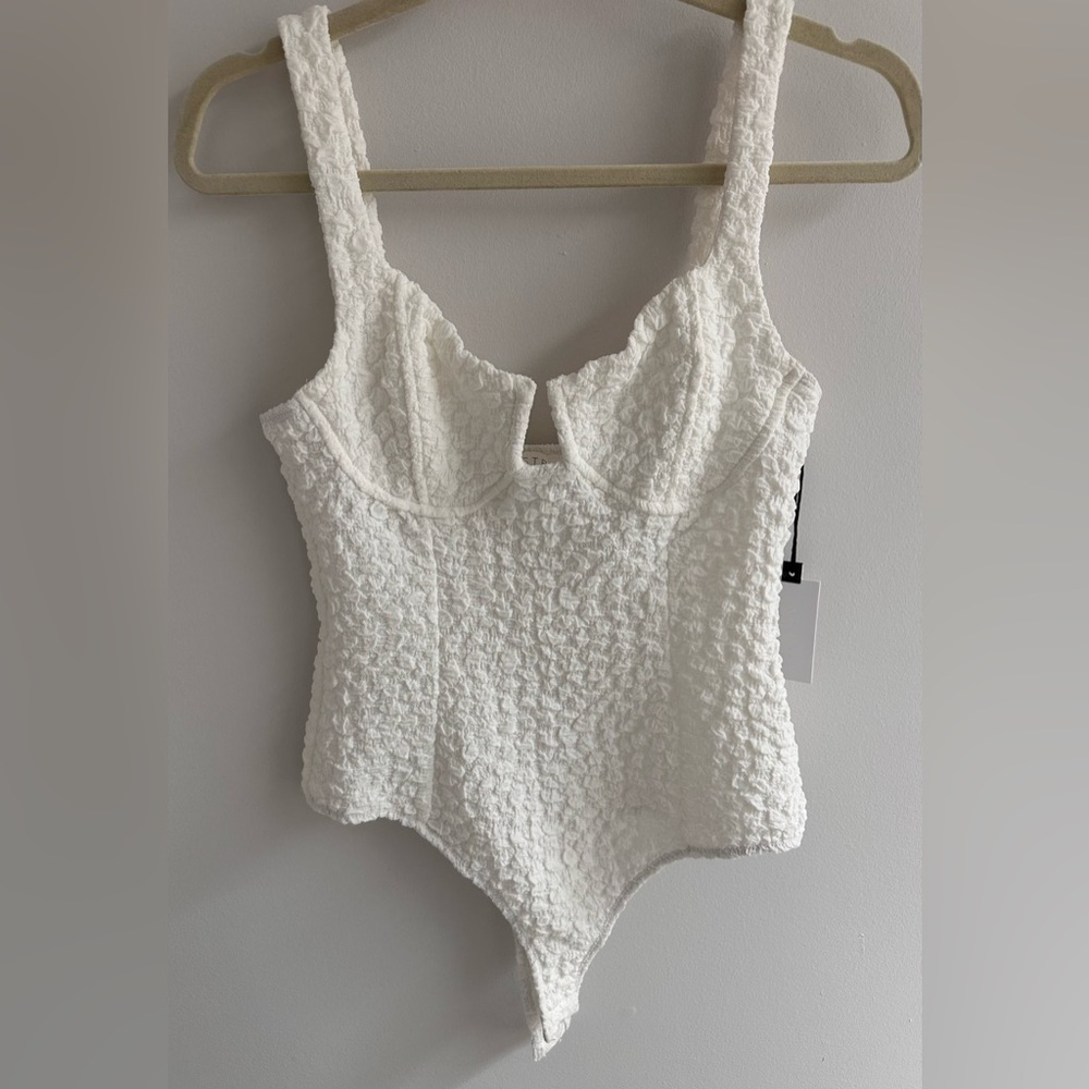 NWT- ASTR THE LABEL, ARIA BUSTIER BODYSUIT - Size L